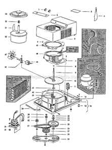 Page A Diagram and Parts List for GC4000E  DeLonghi Ice Cream Maker