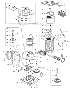 Part Location Diagram of ES000 DeLonghi Gear