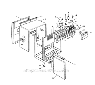 Part Location Diagram of KE821097 DeLonghi Drain Hose