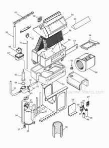 Page B Diagram and Parts List for PAC10  DeLonghi Air Conditioner