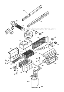 Page B Diagram and Parts List for PAC360  DeLonghi Air Conditioner