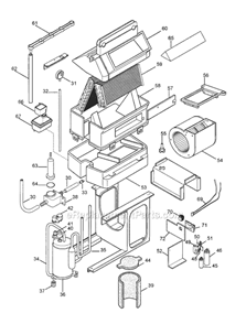 Page B Diagram and Parts List for PAC77E  DeLonghi Air Conditioner