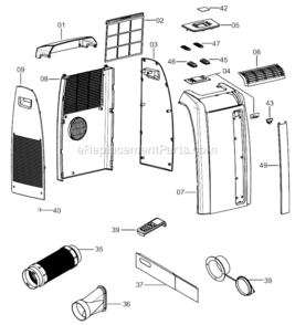 Part Location Diagram of TL1976 DeLonghi Support