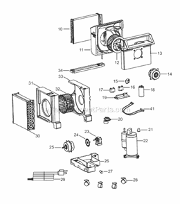 Page B Diagram and Parts List for PACA120E  DeLonghi Air Conditioner