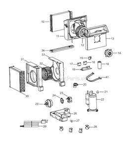 Page B Diagram and Parts List for PACA140E  DeLonghi Air Conditioner