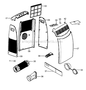 Part Location Diagram of 5551015500 DeLonghi Remote Control