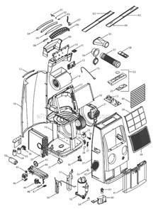 Page A Diagram and Parts List for PACT110P  DeLonghi Air Conditioner