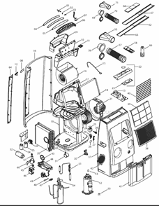 Page A Diagram and Parts List for PACT140HPEC  DeLonghi Air Conditioner