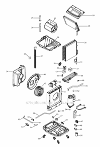 Part Location Diagram of TL1809 DeLonghi Castor