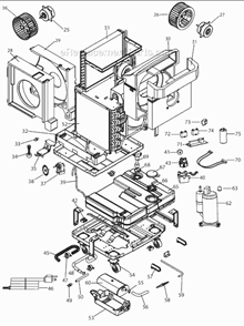 Page B Diagram and Parts List for PACWE130  DeLonghi Air Conditioner