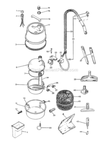 Part Location Diagram of VT538561 DeLonghi Black Brush