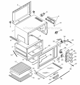 Page A Diagram and Parts List for XU28LD  DeLonghi Toaster Oven