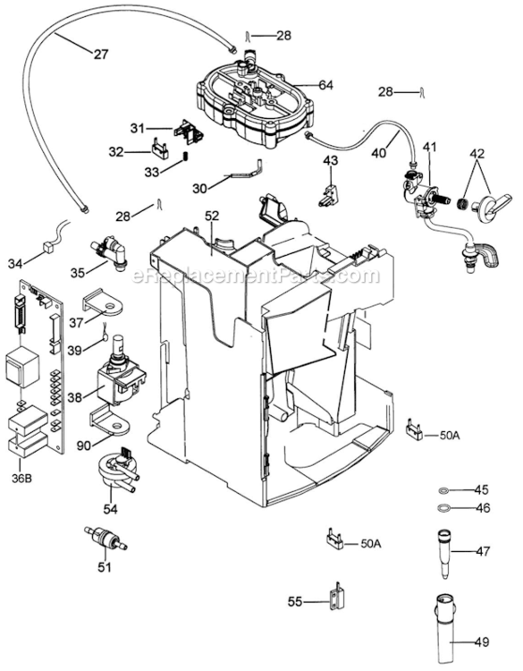 Page C Diagram and Parts List for EAM3400N  DeLonghi Coffee Maker