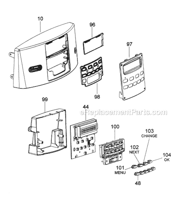 Page B Diagram and Parts List for EAM3400  DeLonghi Coffee Maker