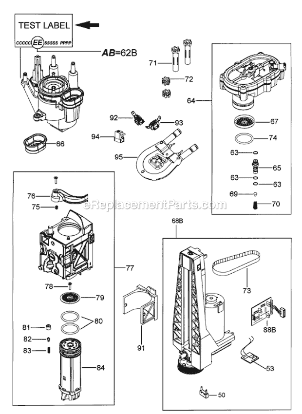 Page D Diagram and Parts List for EAM3400  DeLonghi Coffee Maker