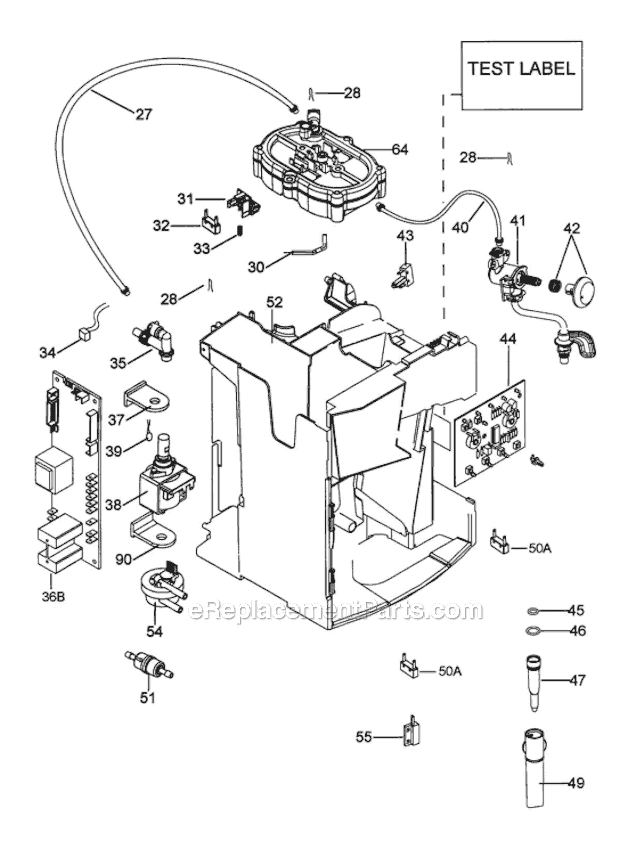 Page C Diagram and Parts List for EAM4400  DeLonghi Coffee Maker
