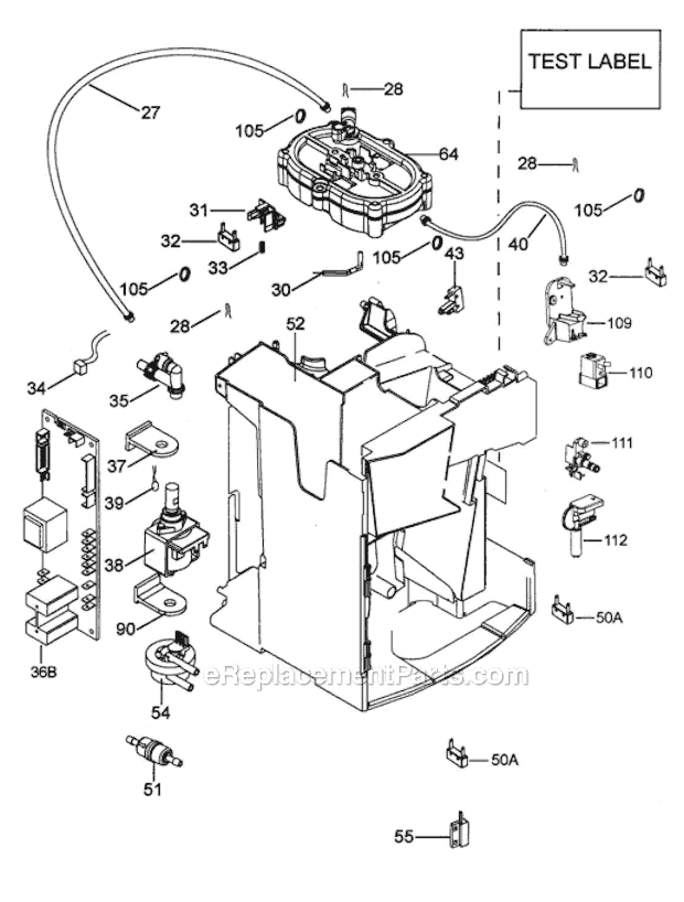 Page C Diagram and Parts List for EAM4500  DeLonghi Coffee Maker