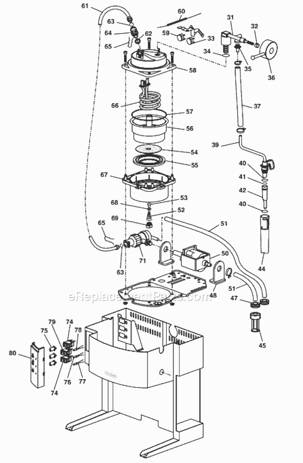 Page B Diagram and Parts List for EC702  DeLonghi Coffee Maker