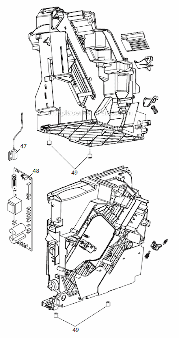 Page C Diagram and Parts List for ECAM22110SB  DeLonghi Coffee Maker