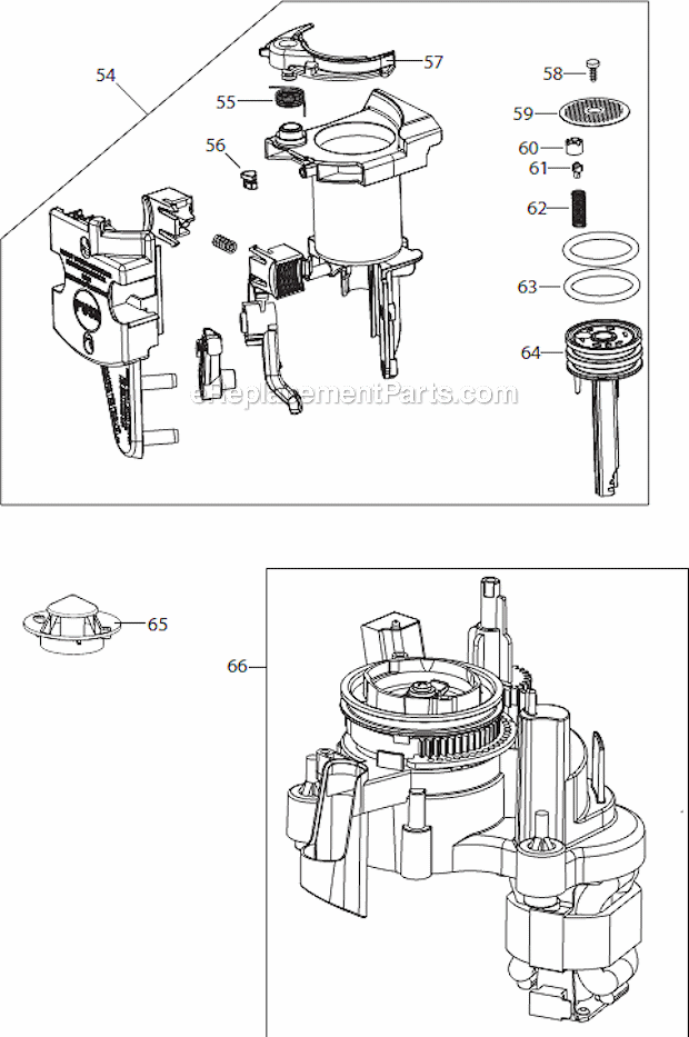 Page D Diagram and Parts List for ECAM22110SB  DeLonghi Coffee Maker