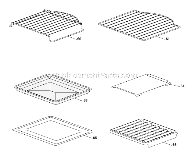 Page B Diagram and Parts List for EO1270B  DeLonghi Toaster Oven