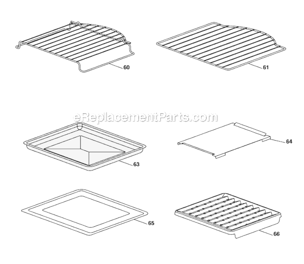 Page B Diagram and Parts List for EO1270  DeLonghi Toaster Oven
