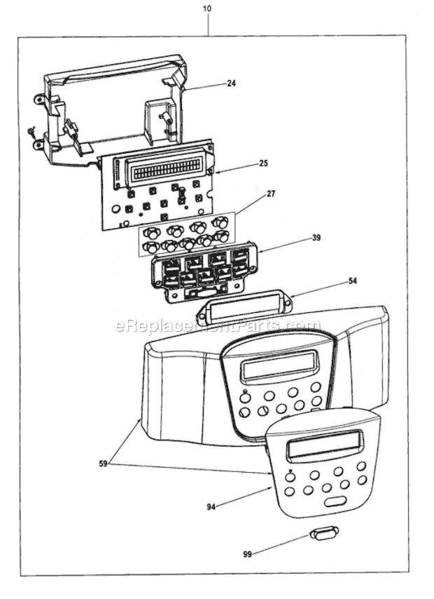 Page B Diagram and Parts List for ESAM4500  DeLonghi Coffee Maker