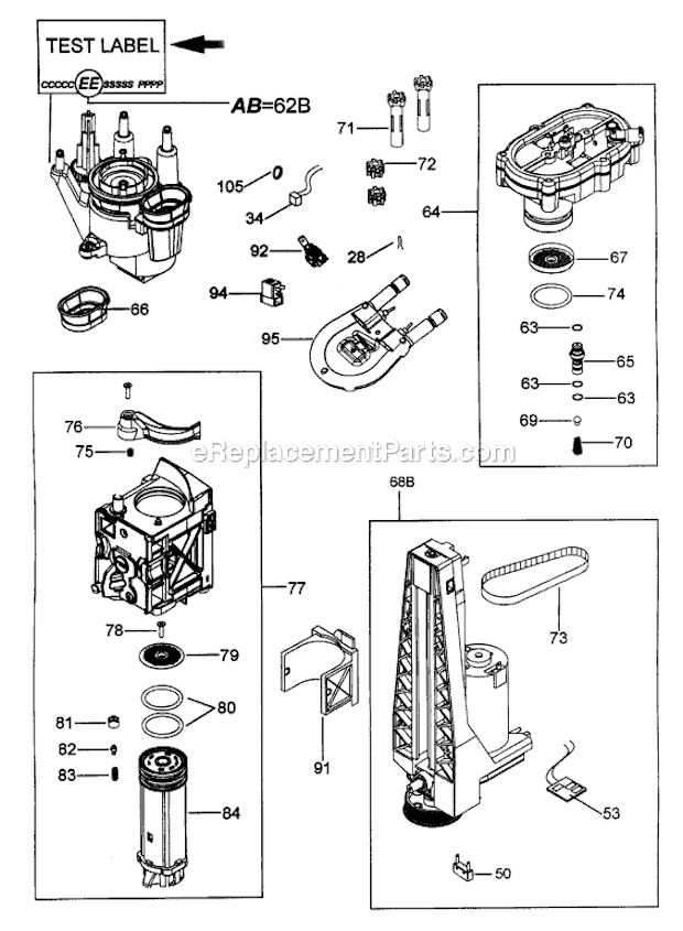 Page D Diagram and Parts List for ESAM6600  DeLonghi Coffee Maker