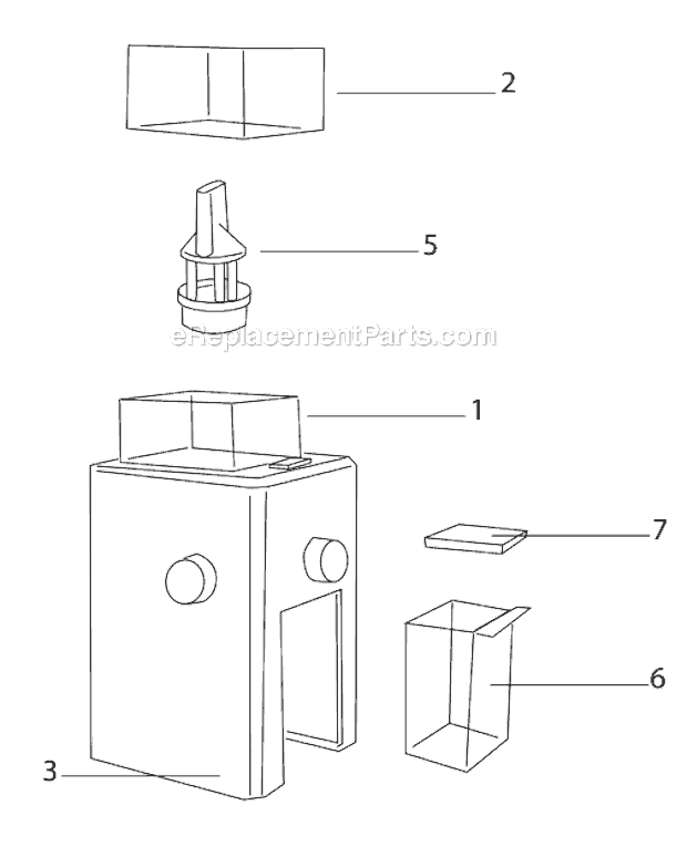 Page A Diagram and Parts List for KG89  DeLonghi Coffee Grinder