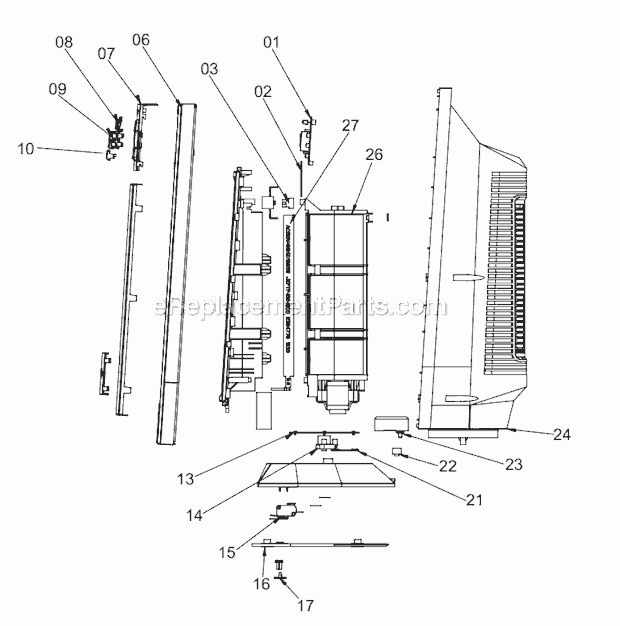 Page A Diagram and Parts List for TCH6590ER  DeLonghi Heater