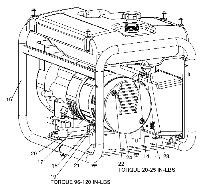 Default 2 Diagram and Parts List for 919-67937 Type 0 DeVilbiss Generator