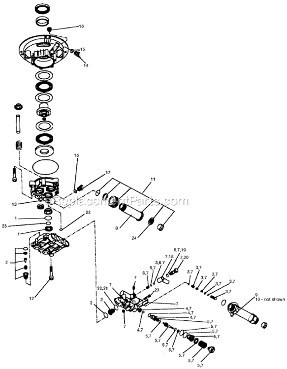 Page A Diagram and Parts List for 1502CVTW Type 0 DeVilbiss Pressure Washer
