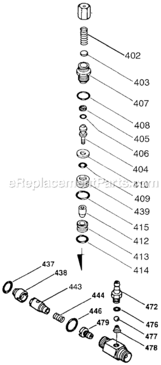 Page B Diagram and Parts List for 1503CWBN Type 1 DeVilbiss Pressure Washer
