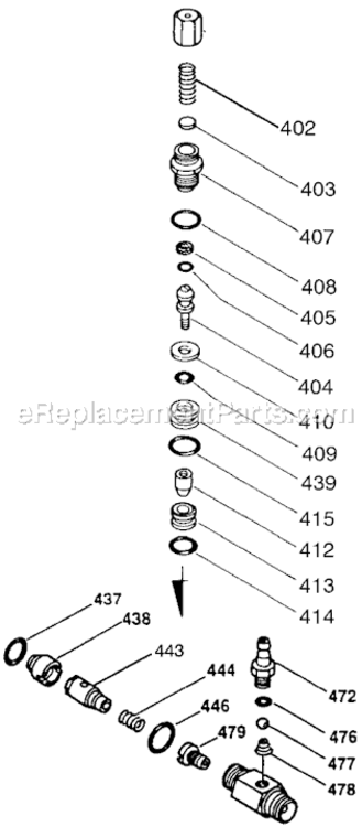 Page B Diagram and Parts List for 1503CWBS Type 0 DeVilbiss Pressure Washer