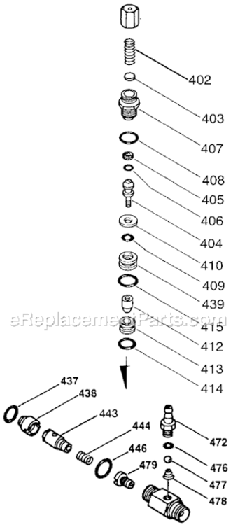 Page B Diagram and Parts List for 1603CWBS Type 0 DeVilbiss Pressure Washer