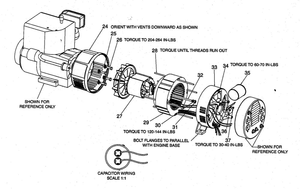Engine Diagram and Parts List for GBVE8000  DeVilbiss Generator