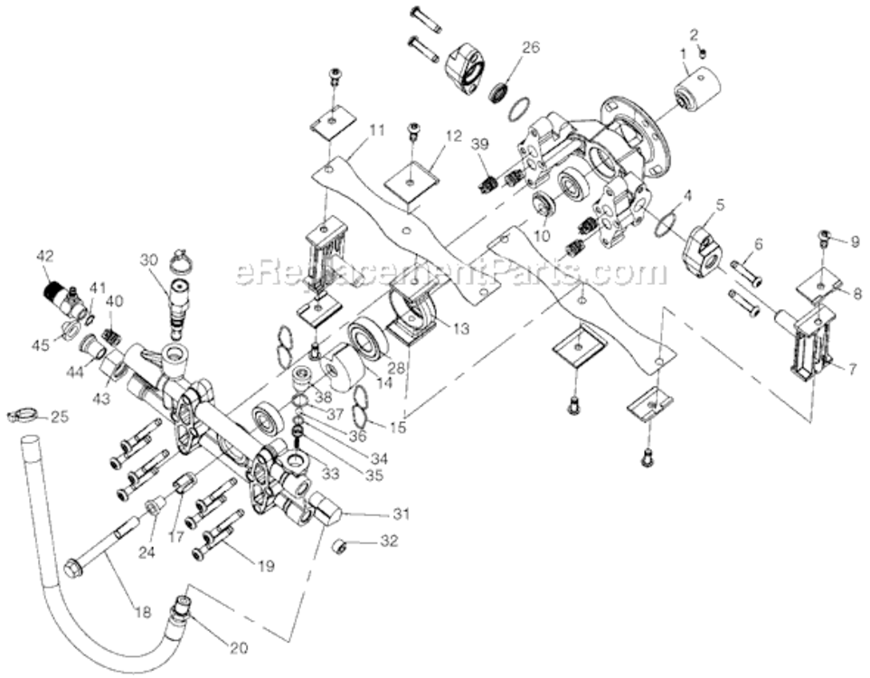 Page A Diagram and Parts List for 2221SCVH Type 1 DeVilbiss Pressure Washer