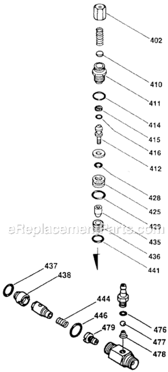 Page B Diagram and Parts List for 2225CWH Type 1 DeVilbiss Pressure Washer