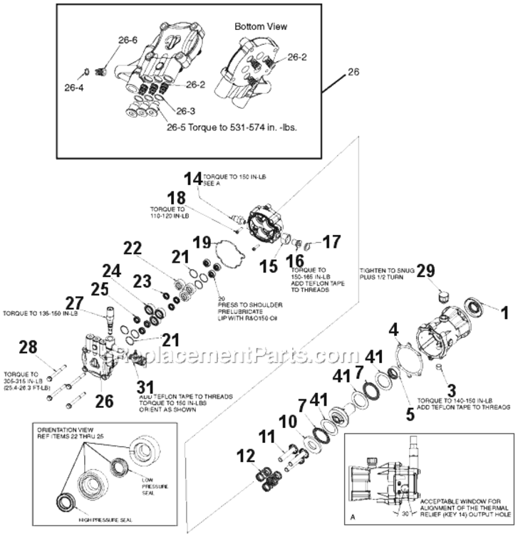 Page A Diagram and Parts List for 2227CWB Type 2 DeVilbiss Pressure Washer