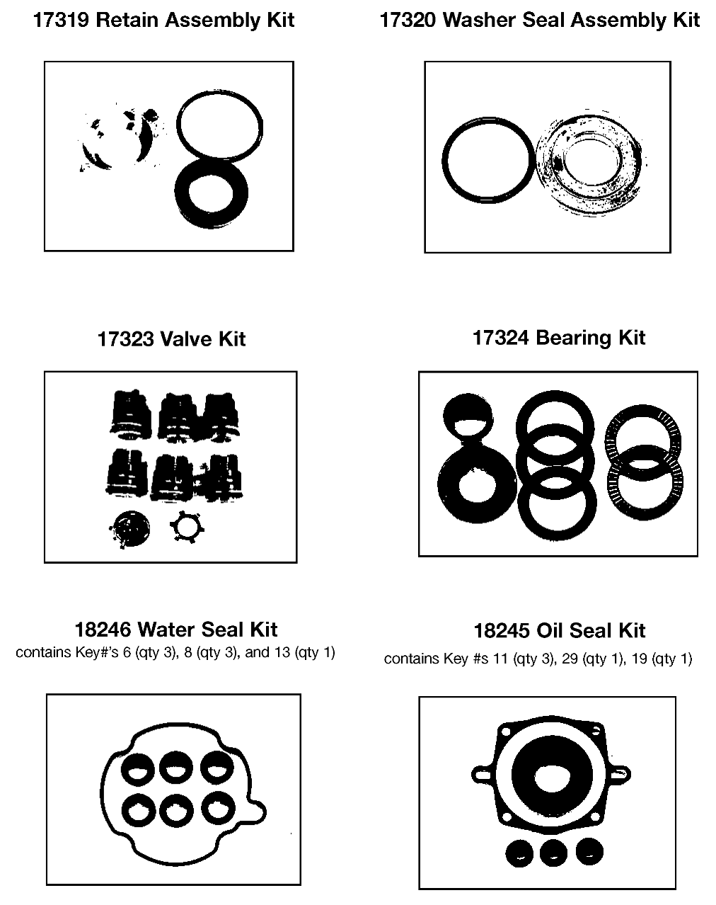 REPAIR KITS Diagram and Parts List for EXPH2225-HD Type 0 DeVilbiss Pressure Washer