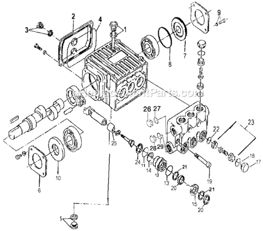 Page A Diagram and Parts List for 3504CWHBD Type 0 DeVilbiss Pressure Washer