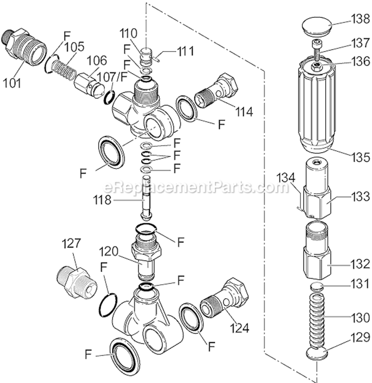 Page B Diagram and Parts List for 3540CWHP Type 1 DeVilbiss Pressure Washer