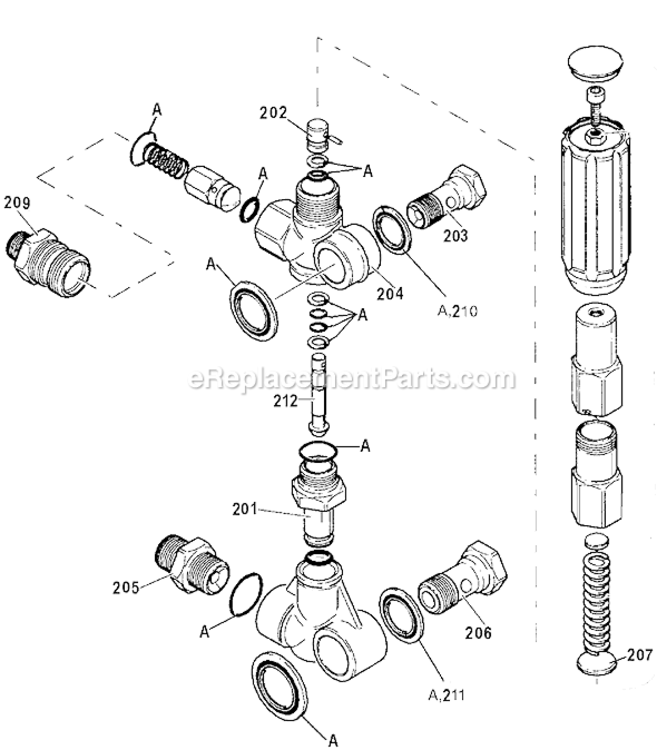 Page C Diagram and Parts List for 3540SCHP Type 0 DeVilbiss Pressure Washer