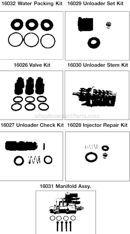 Page C Diagram and Parts List for 37801 Type 0 DeVilbiss Pressure Washer