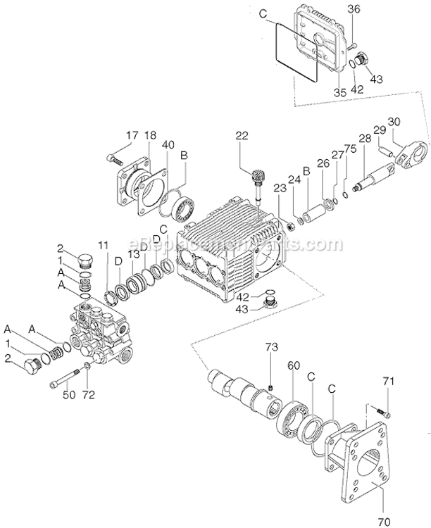 Page A Diagram and Parts List for 37805 Type 1 DeVilbiss Pressure Washer