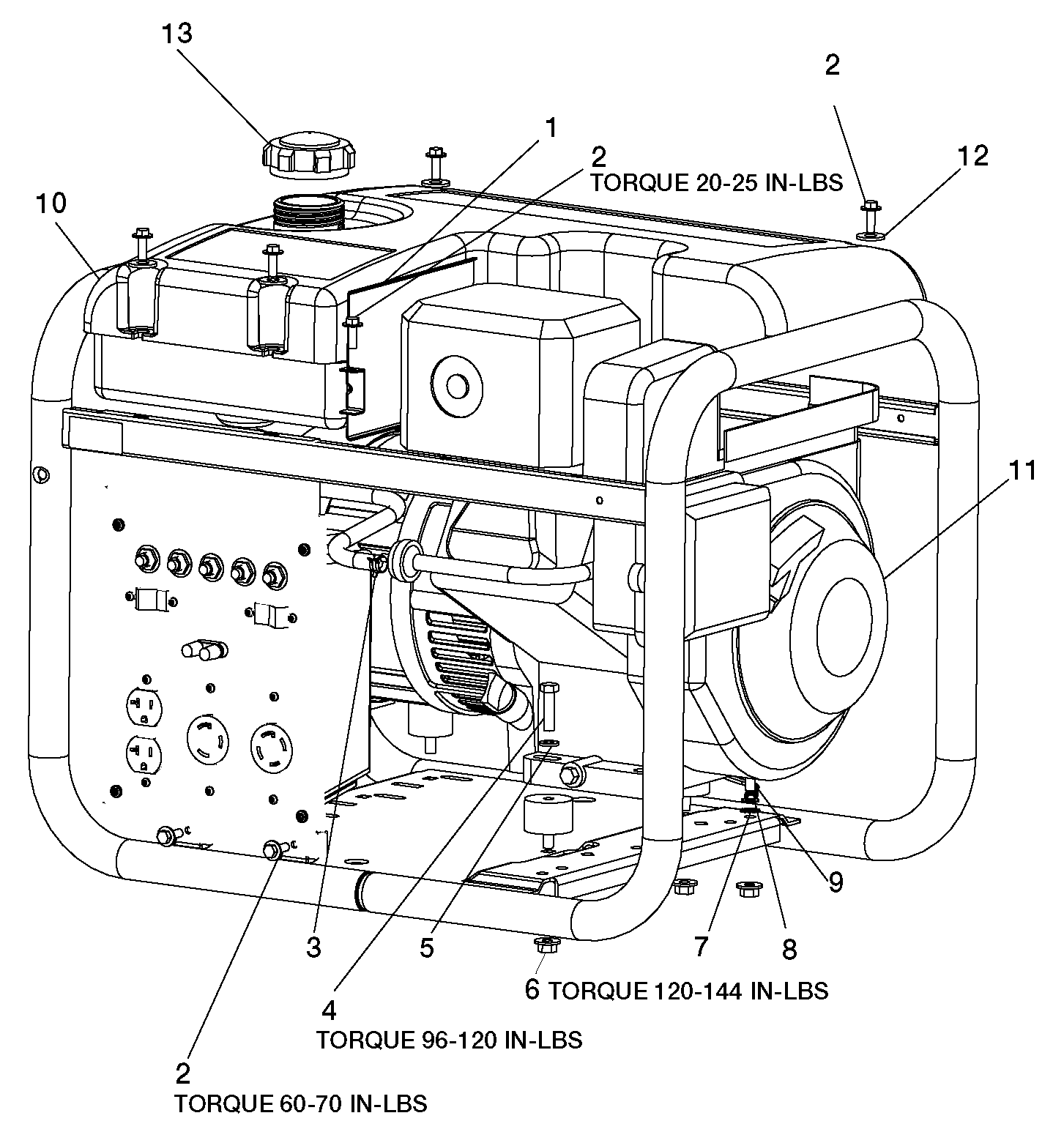Page A Diagram and Parts List for CGBV4000 0 DeVilbiss Generator