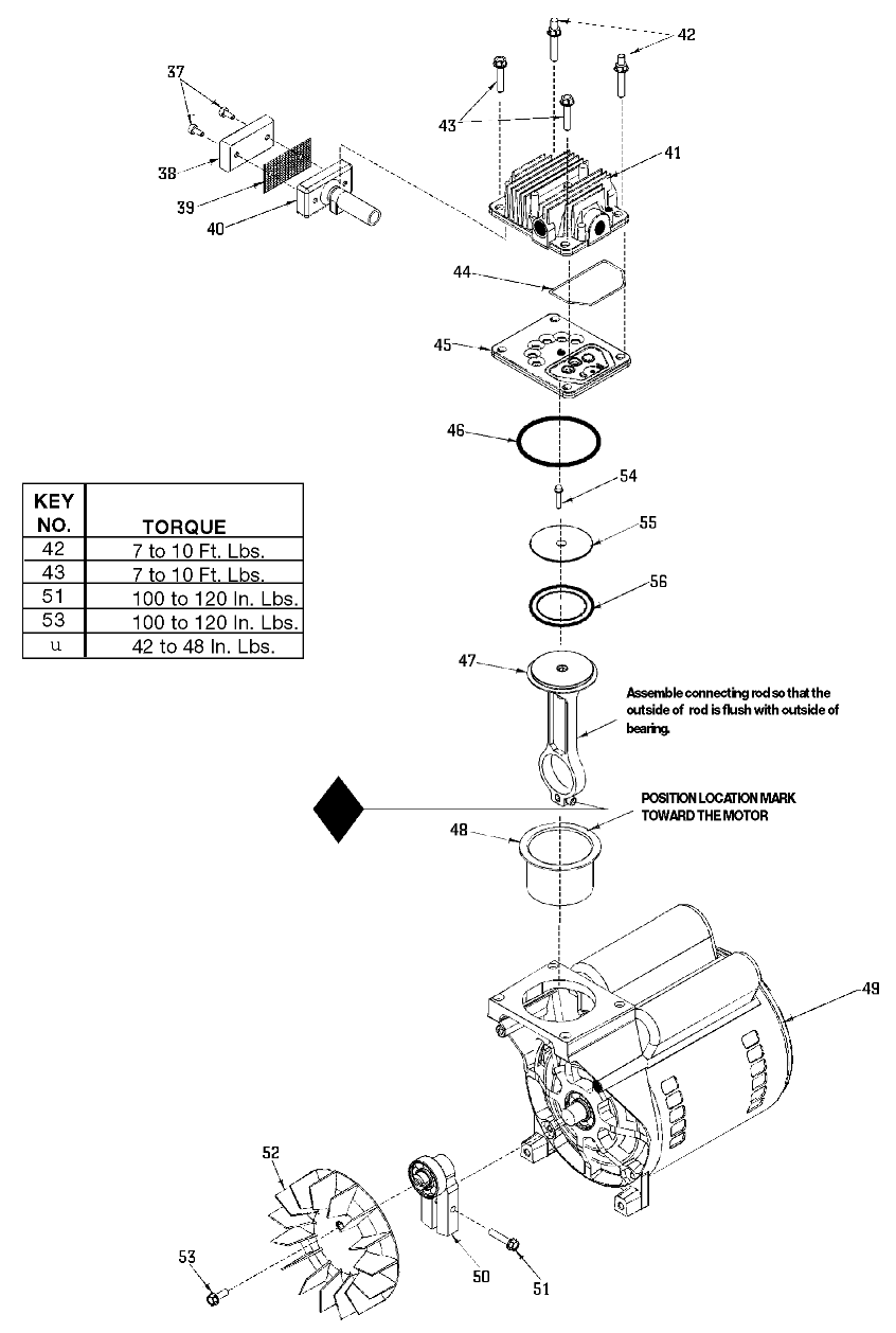 Default 2 Diagram and Parts List for IRF18 Type 4 DeVilbiss Compressor