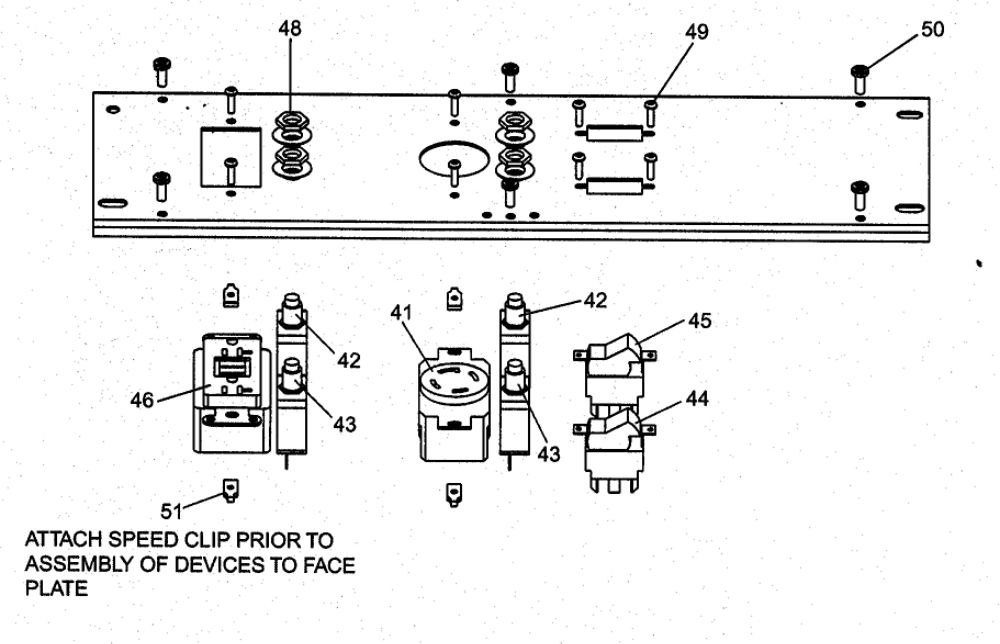 Control Panel Diagram and Parts List for GBFE6010-1  DeVilbiss Generator