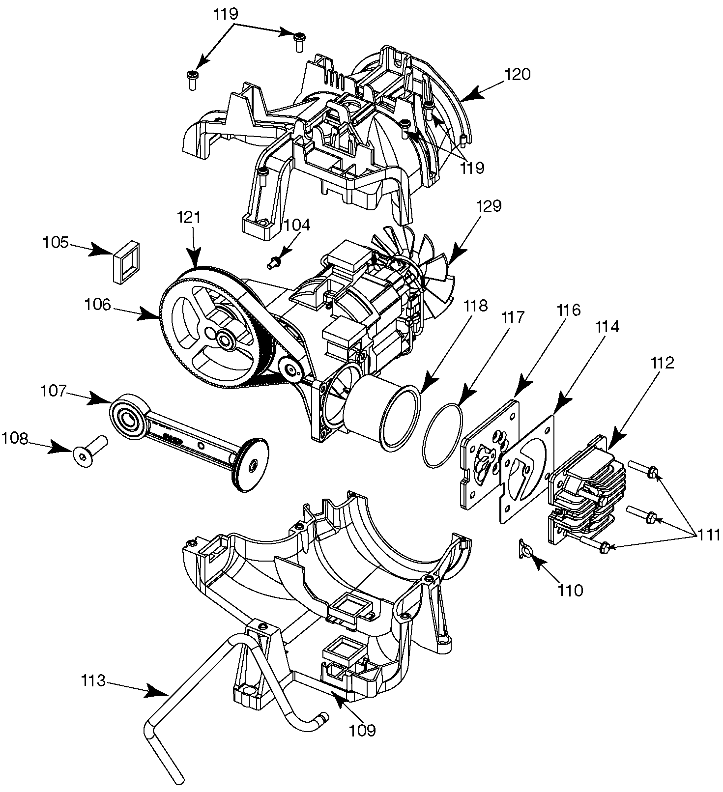 PUMP Diagram and Parts List for Y6020-WK 1 DeVilbiss Compressor