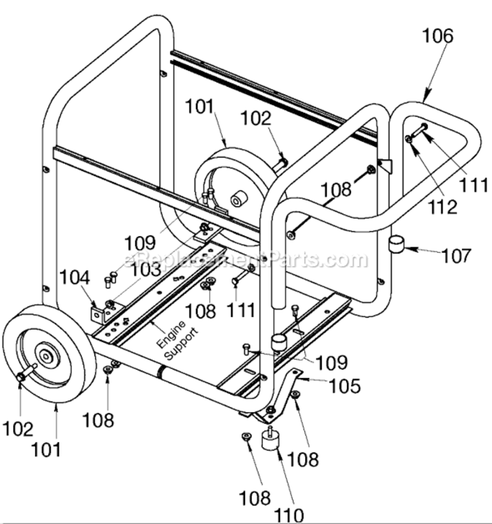 Page C Diagram and Parts List for 919-32721 Type 1 DeVilbiss Generator